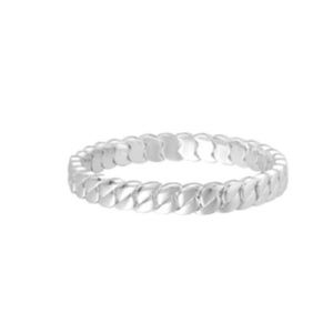 ROXANNE ASSOULIN Curbed Bracelet in Silver